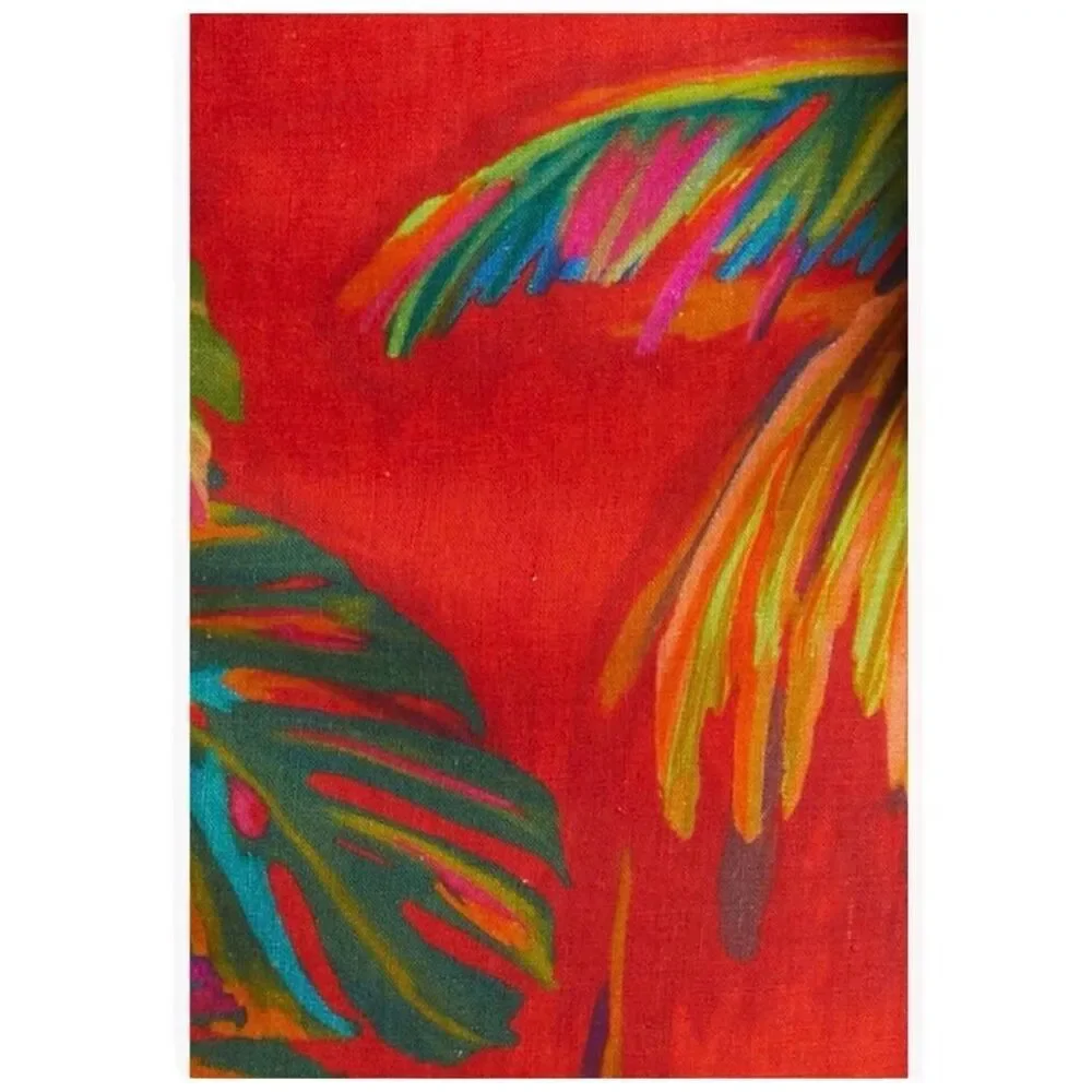 Farm Rio Urban Jungle Linen Midi Skirt Size XS - Picture 8 of 13